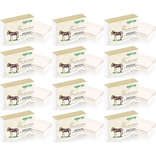 Agarta El Yapımı Doğal Sabun 150GR Eşek Sütü (12 Li Set)
