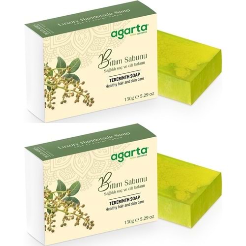 Agarta El Yapımı Doğal Sabun 150GR Bıttım (2 Li Set)