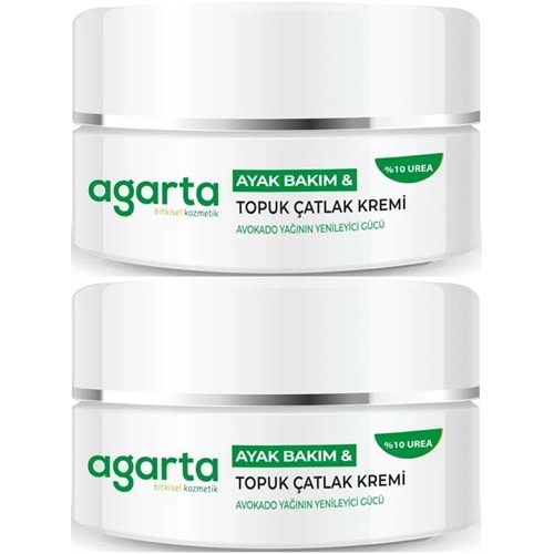 Agarta Ayak ve Topuk Çatlak Bakım Kremi 100ML (2 Li Set)