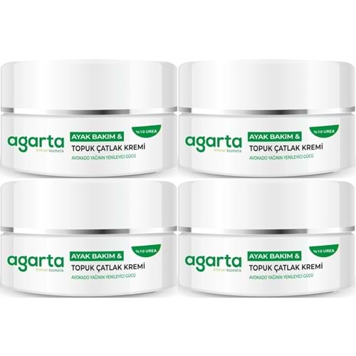 Agarta Ayak ve Topuk Çatlak Bakım Kremi 100ML (4 Lü Set)