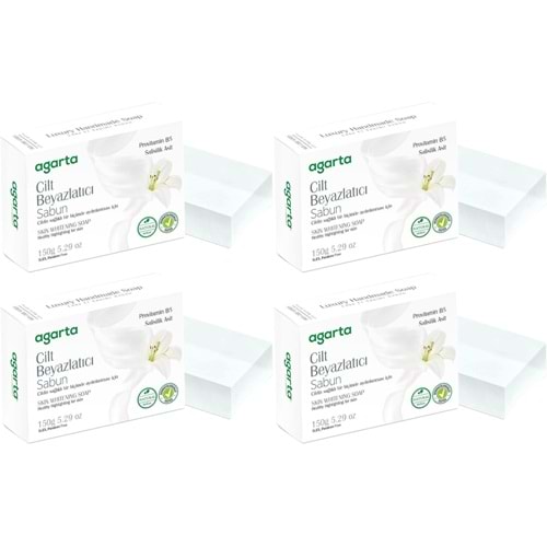 Agarta El Yapımı Doğal Sabun 150GR Cilt Beyazlatıcı (4 Lü Set)