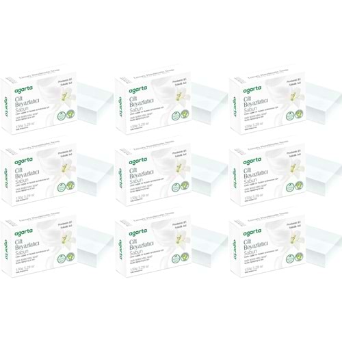 Agarta El Yapımı Doğal Sabun 150GR Cilt Beyazlatıcı (9 Lu Set)