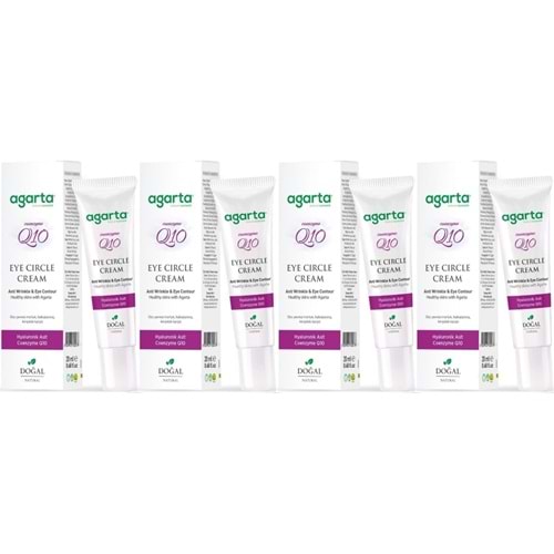 Agarta Doğal Göz Altı Kırışıklık ve Koyu Halka Yaşlandırma Karşıtı Antiaging Kremi 20 ML (4 Lü Set)