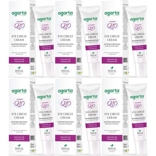 Agarta Doğal Göz Altı Kırışıklık ve Koyu Halka Yaşlandırma Karşıtı Antiaging Kremi 20 ML (6 Lı Set)
