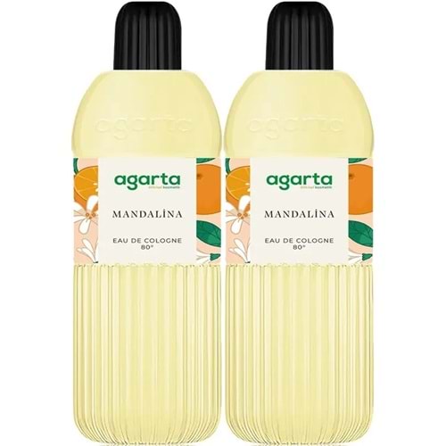 Agarta Kolonya 400 ML Mandalina 80 Derece Pet Şişe (2 Li Set)