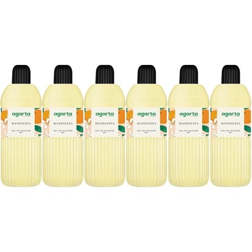 Agarta Kolonya 400 ML Mandalina 80 Derece Pet Şişe (6 Lı Set)