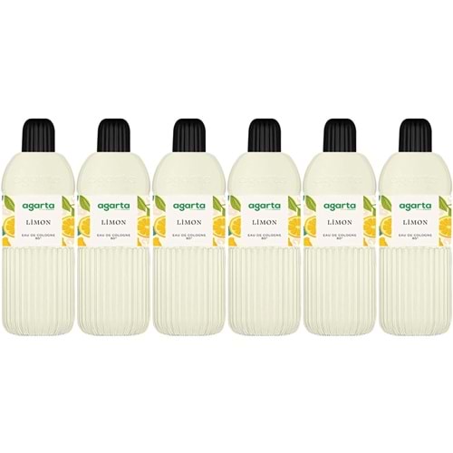 Agarta Kolonya 400 ML Limon 80 Derece Pet Şişe (6 Lı Set)