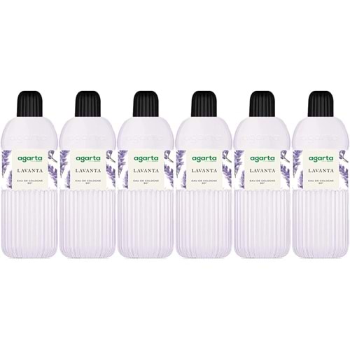 Agarta Kolonya 400 ML Lavanta 80 Derece Pet Şişe (6 Lı Set)