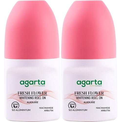 Agarta Roll-On Kadın 50 ML Fresh Flower Sensatıon (24 Saat Etkili Ter Kokusu Önleyici) (2 Li Set)