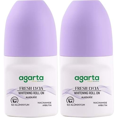 Agarta Roll-On Kadın 50 ML Fresh Lycıa Sensatıon (24 Saat Etkili Ter Kokusu Önleyici) (2 Li Set)
