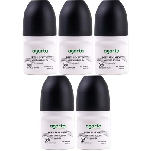 Agarta Roll-On Erkek 50 ML Patchoulı Deep Sensatıon (24 Saat Etkili Ter Kokusu Önleyici) (5 Li Set)