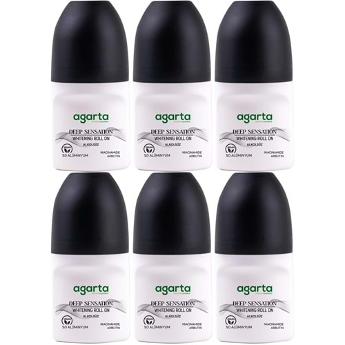 Agarta Roll-On Erkek 50 ML Patchoulı Deep Sensatıon (24 Saat Etkili Ter Kokusu Önleyici) (6 Lı Set)