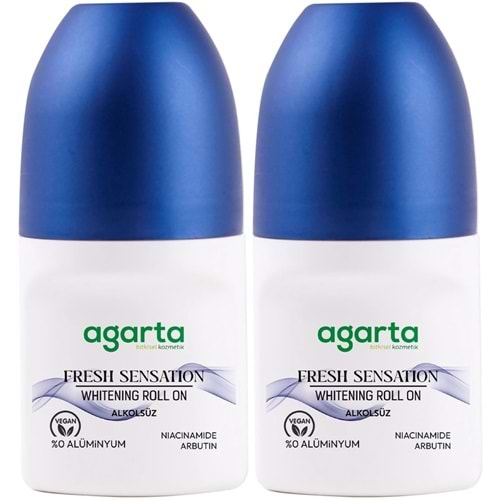 Agarta Roll-On Erkek 50 ML Fresh Sensatıon (24 Saat Etkili Ter Kokusu Önleyici) (2 Li Set)