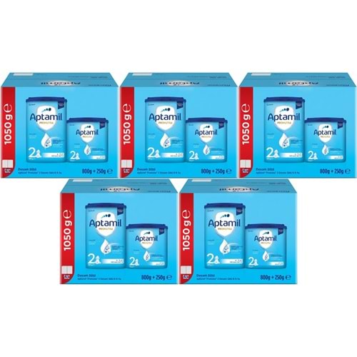 Nutrıcıa Aptamil Pronutra 1050GR (800+250GR) Devam Sütü No:2 (6-9 Ay) Avantaj Pk (5 Li Set)