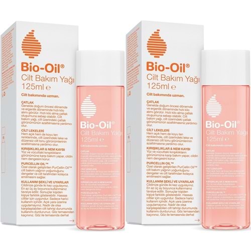 Bio-Oil Çatlak Oluşumunu Önleyici Cilt Bakım Yağı 125ML (Yeni Formül) (2 Li Set)