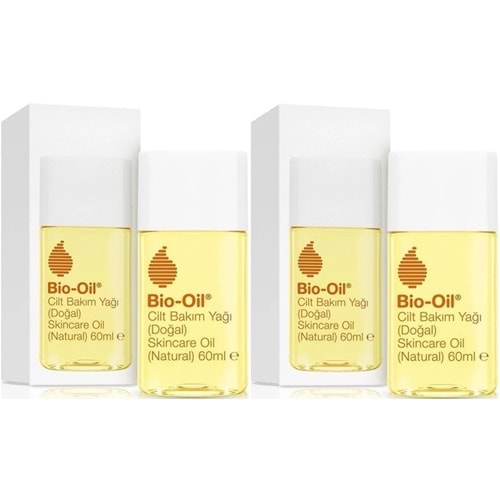 Bio-Oil %100 Natural Çatlak Karşıtı & Leke Karşıtı Nemlendirici Doğal Cilt Bakım Yağı 60ML (2Li Set)