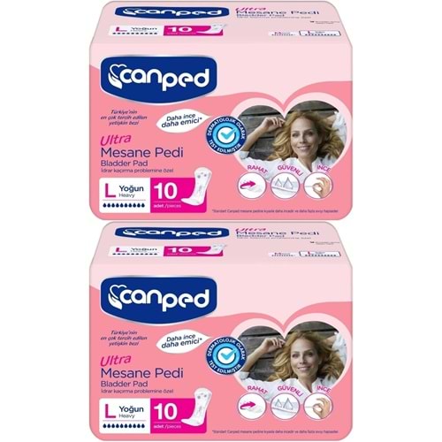Canped Mesane Pedi Ultra L - Large - Büyük - Yoğun 20 Adet (2PK*10)