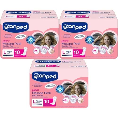 Canped Mesane Pedi Ultra L - Large - Büyük - Yoğun 30 Adet (3PK*10)