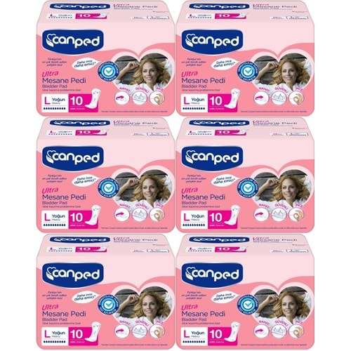 Canped Mesane Pedi Ultra L - Large - Büyük - Yoğun 60 Adet (6PK*10)