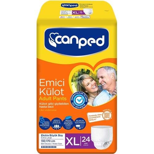 Canped Emici Külot Yetişkin Bezi XL - Ekstra Büyük - Extra Large 96 Adet