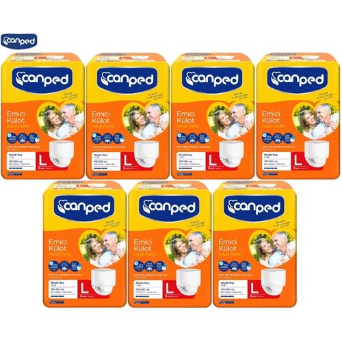 Canped Emici Külot Yetişkin Bezi Büyük-Large 56 Adet (7Pk*8)