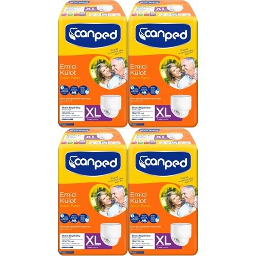 Canped Emici Külot Yetişkin Bezi XL-Extra Large Büyük Adet 28 (4PK*7)