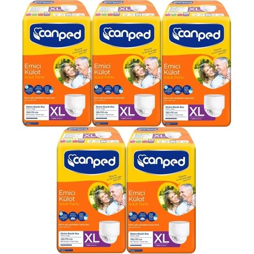 Canped Emici Külot Yetişkin Bezi XL-Extra Large Büyük Adet 35 (5PK*7)
