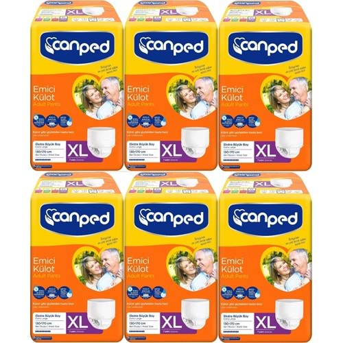 Canped Emici Külot Yetişkin Bezi XL-Extra Large Büyük Adet 42 (6PK*7)