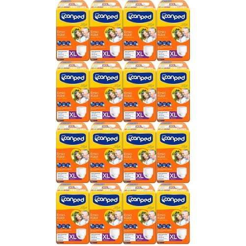Canped Emici Külot Yetişkin Bezi XL-Extra Large Büyük Adet 112 (16PK*7)