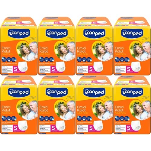 Canped Emici Külot Yetişkin Bezi S-Küçük Small 72 Adet (8PK*9)