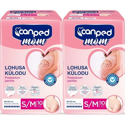 Canped Mom Lohusa Külodu - Külot Bez S - Small - Küçük / M - Medium - Orta 20 Adet (2PK*10)