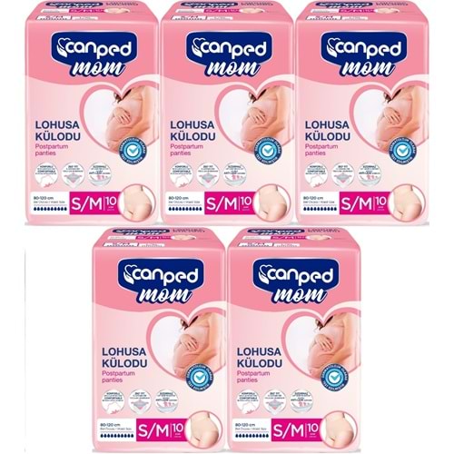 Canped Mom Lohusa Külodu - Külot Bez S - Small - Küçük / M - Medium - Orta 50 Adet (5PK*10)