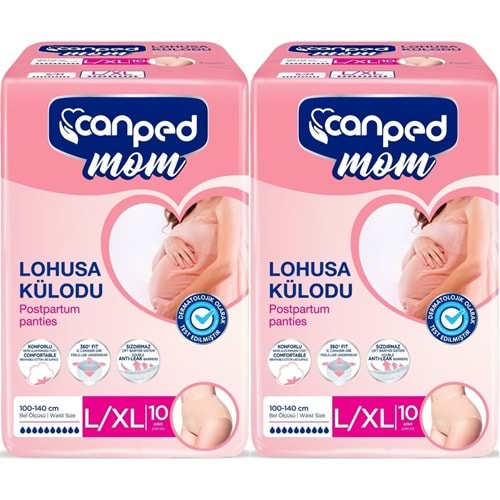 Canped Mom Lohusa Külodu - Külot Bez L - Large - Büyük / XL - Extra Large - 20 Adet (2PK*10)