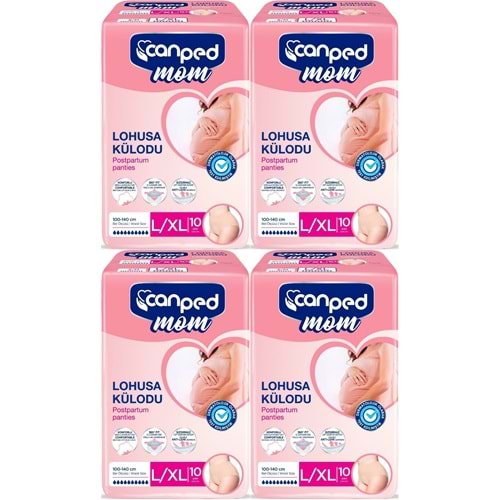 Canped Mom Lohusa Külodu - Külot Bez L - Large - Büyük / XL - Extra Large - 40 Adet (4PK*10)