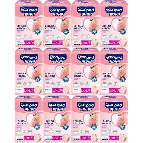 Canped Mom Lohusa Külodu - Külot Bez L - Large - Büyük / XL - Extra Large - 120 Adet (12PK*10)