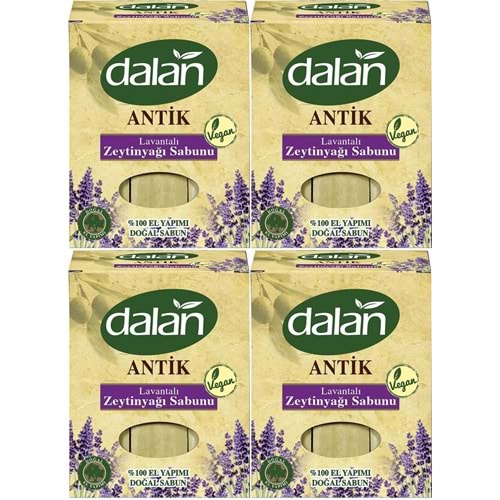 Dalan Antik Defneli Zeytinyağı Sabunu 900GR Lavantalı (4 Lü Set)