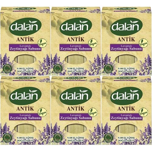 Dalan Antik Defneli Zeytinyağı Sabunu 900GR Lavantalı (6 Lı Set)