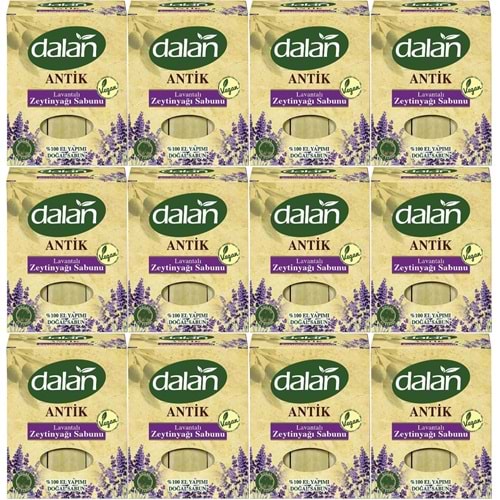 Dalan Antik Defneli Zeytinyağı Sabunu 900GR Lavantalı (12 Li Set)