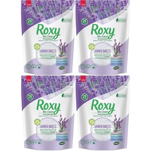 Dalan Roxy Bio Clean Matik Sabun Tozu 800GR Lavanta Bahçesi (4 Lü Set) (104 Yıkama)