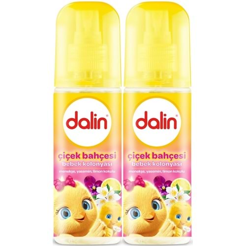 Dalin Bebek Kolonyası 150ML Çiçek Bahçesi (Menekşe-Yasemin-Limon Kokulu) (2 Li Set)