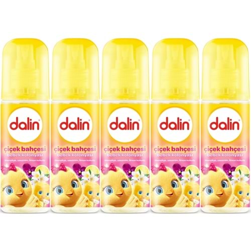 Dalin Bebek Kolonyası 150ML Çiçek Bahçesi (Menekşe-Yasemin-Limon Kokulu) (5 Li Set)