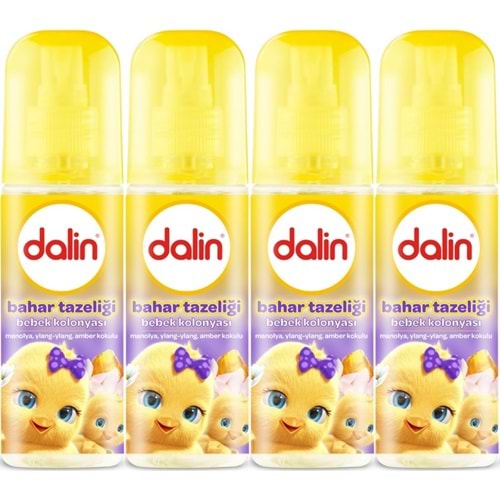 Dalin Bebek Kolonyası 150ML Bahar Tazeliği (Manolya-Ylang,Ylang-Amber Kokulu) (4 Lü Set)