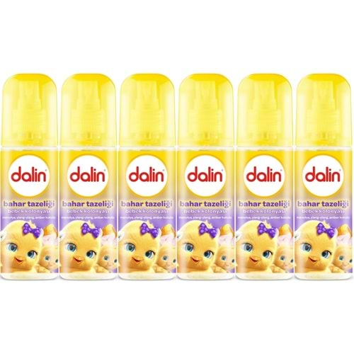 Dalin Bebek Kolonyası 150ML Bahar Tazeliği (Manolya-Ylang,Ylang-Amber Kokulu) (6 Lı Set)