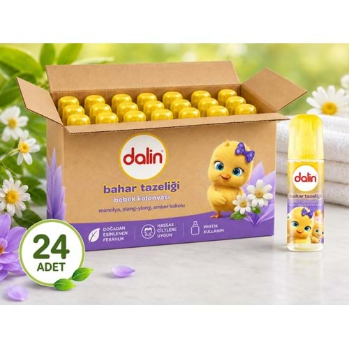 Dalin Bebek Kolonyası 150ML Bahar Tazeliği (Manolya-Ylang,Ylang-Amber Kokulu) (24 Lü Set)
