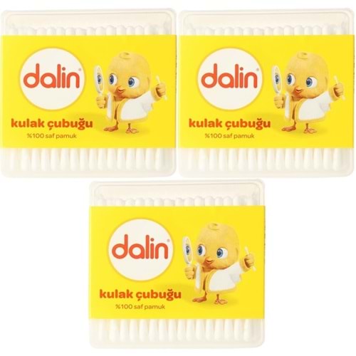 Dalin Kulak Çubuğu 100 Adet (3 Lü Set)