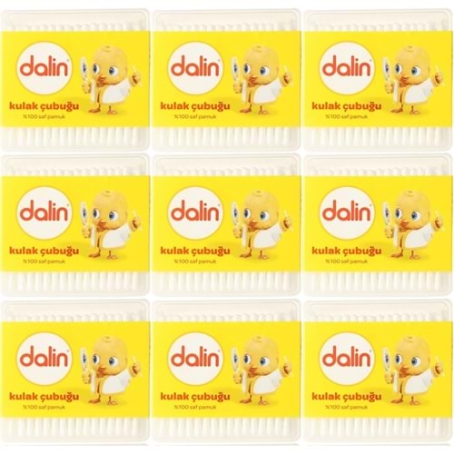Dalin Kulak Çubuğu 100 Adet (9 Lu Set)