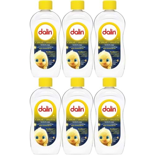 Dalin Bebek Yağı 300ML Rahat ve Mutlu Vanilya Kokulu Nemlendirici (6 Lı Set)
