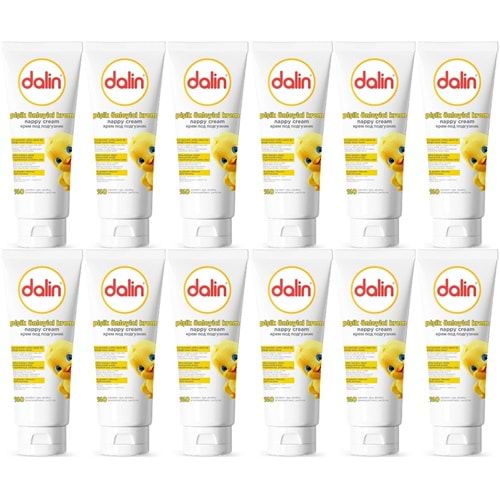 Dalin Pişik öneliyici Krem/Pişik Kremi 100ML (Bebekler İçin) (12 Li Set)