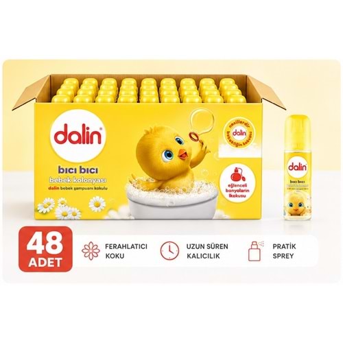 Dalin Bebek Kolonyası 150ML Klasik (Bıcı Bıcı Kokusu) (48 Li Set)