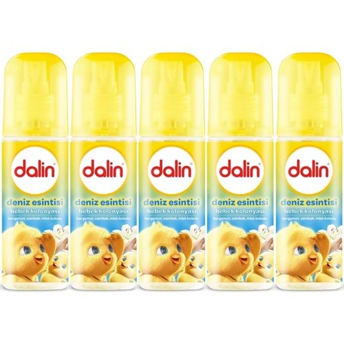 Dalin Bebek Kolonyası 150ML Deniz Esintisi (Bergomat-Zambak-Misk Kokulu) (5 Li Set)
